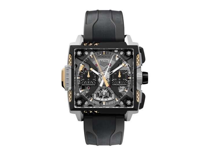 The high-tech TAG Heuer Monaco Split-Seconds Chronograph Air 1 marks a new era of avant-garde watchmaking.